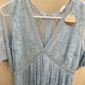 Floor length maternity dress